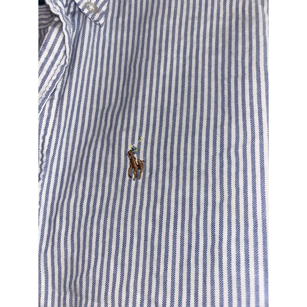 Polo Ralph Lauren Boys size 18 Vintage Button Down Shirt Cotton Striped